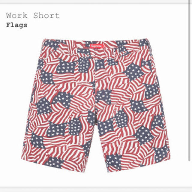 20SS Work Short Flag ワークショーツパンツ