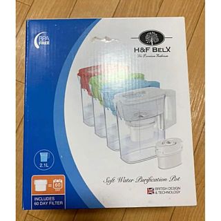 H&F BELX クリーン軟水ポット　レッド　新品未使用(浄水機)