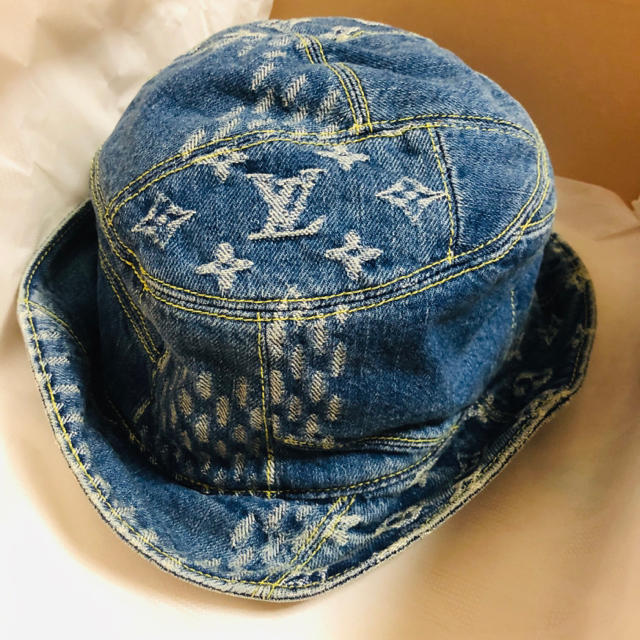 LOUIS VUITTON ルイヴィトン バケットハット バケハ デニム-