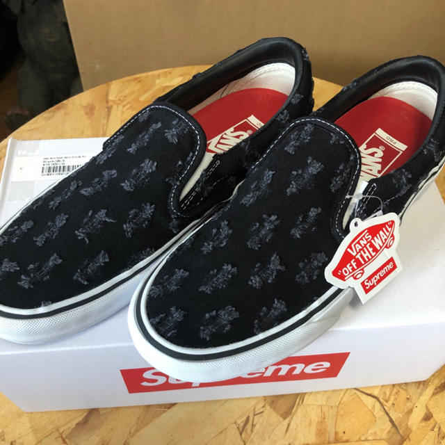 SUPREME × VANS SLIP-ON シュプリーム×バンズ デニム