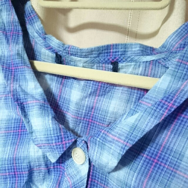 チェック ブラウス レディースのトップス(シャツ/ブラウス(半袖/袖なし))の商品写真