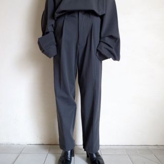 コモリ(COMOLI)のstein 19AW ONE TUCK TRACK EASY TROUSERS(スラックス)