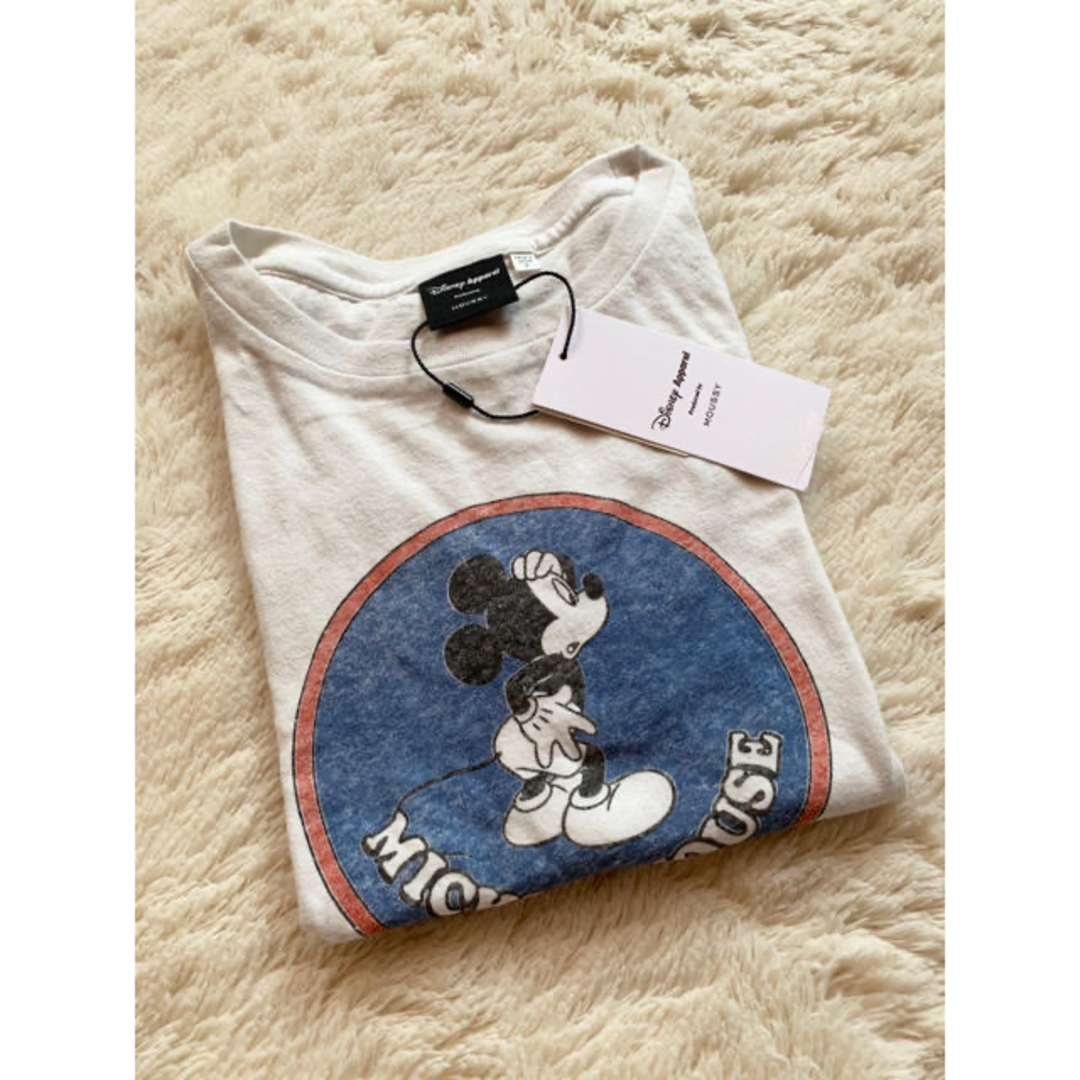 moussy(マウジー)のCIRCLE MICKEY TSJ  moussy Tシャツ ミッキー 未使用 レディースのトップス(Tシャツ(半袖/袖なし))の商品写真