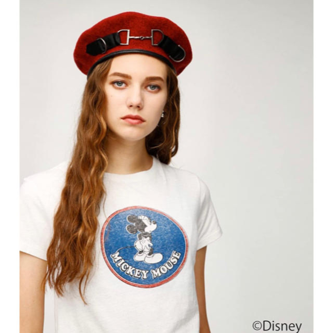 moussy(マウジー)のCIRCLE MICKEY TSJ  moussy Tシャツ ミッキー 未使用 レディースのトップス(Tシャツ(半袖/袖なし))の商品写真