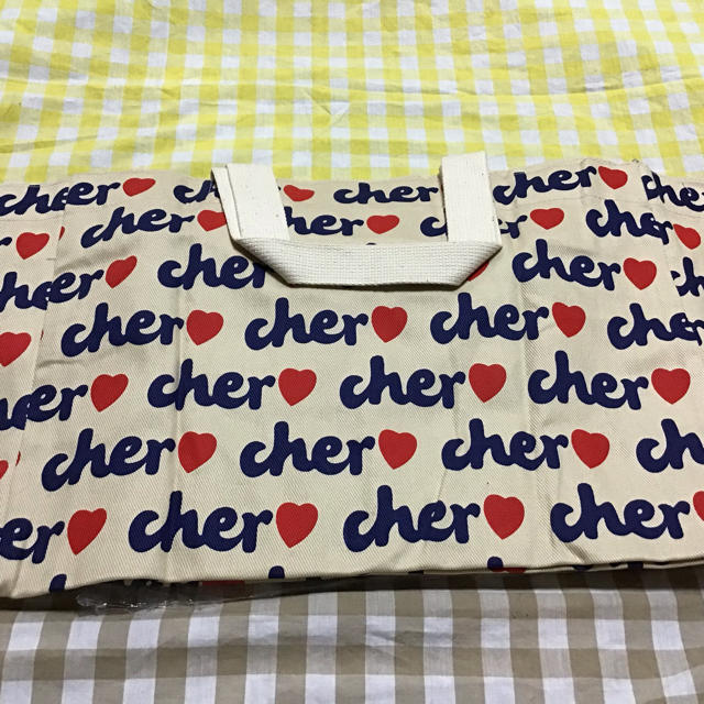 Cher(シェル)のシェル　エコバッグ　ベージュ中サイズ レディースのバッグ(エコバッグ)の商品写真
