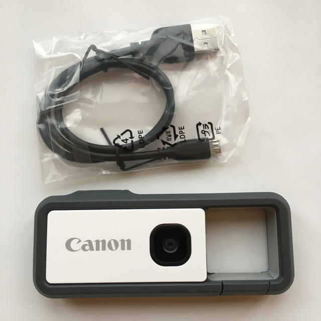 Canon(キヤノン)のCanon キャノン　アソビカメラ　inspic rec グレー　ほぼ新品 スマホ/家電/カメラのカメラ(コンパクトデジタルカメラ)の商品写真