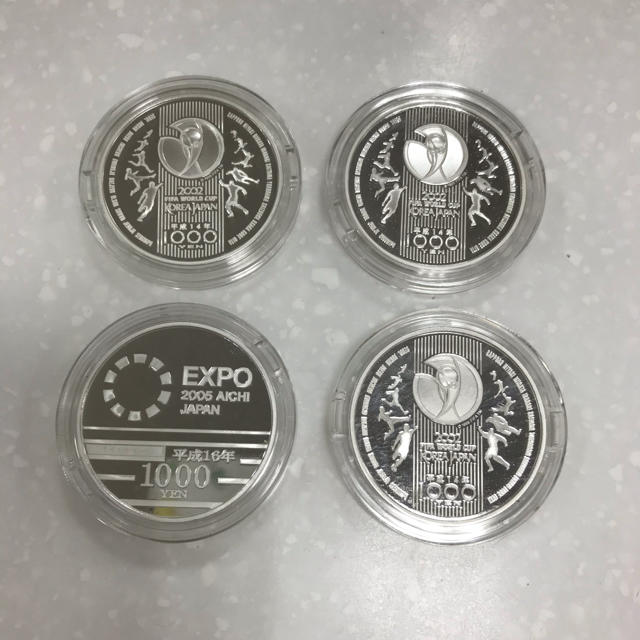 mimiさま 千円銀貨 愛地球博 1枚 FIFA2002 3枚 - 貨幣