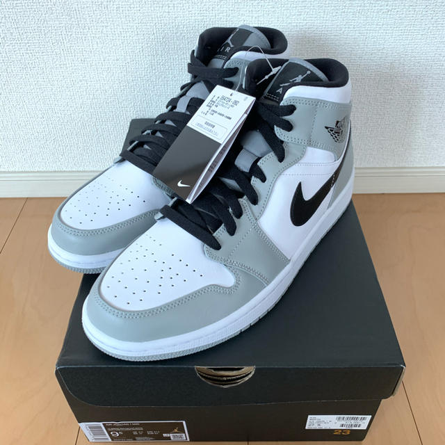 サイズ275cm27.5cm NIKE air jordan 1 mid  グレー dior