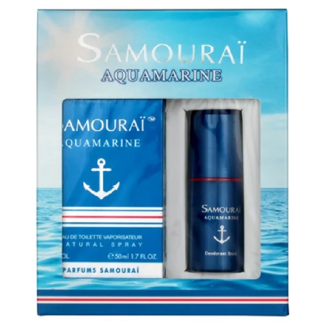 新品未開封SAMURAI☆コフレセットAQUAMARINE香水オードトワレ