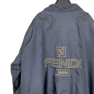 【レア】FENDI JEANS フェンディ バックロゴ ナイロンジャケット