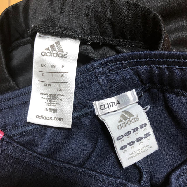 adidas(アディダス)のadidas アディダス　120 130 ジャージ短パン キッズ/ベビー/マタニティのキッズ服女の子用(90cm~)(パンツ/スパッツ)の商品写真