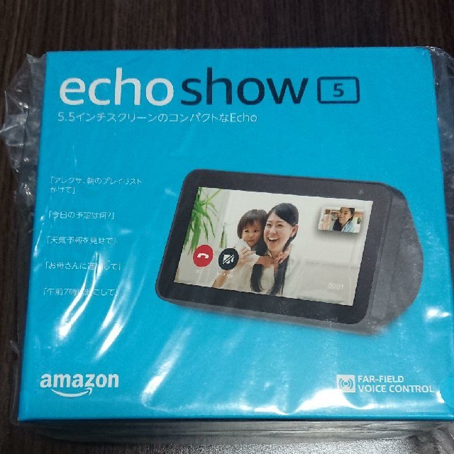 ECHO(エコー)のAmazon echo show 5 新品 スマホ/家電/カメラのオーディオ機器(スピーカー)の商品写真