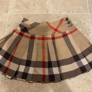 バーバリー(BURBERRY)のバーバリー　チルドレン　キッズ　ノバチェック　プリーツスカート　3y 100cm(スカート)