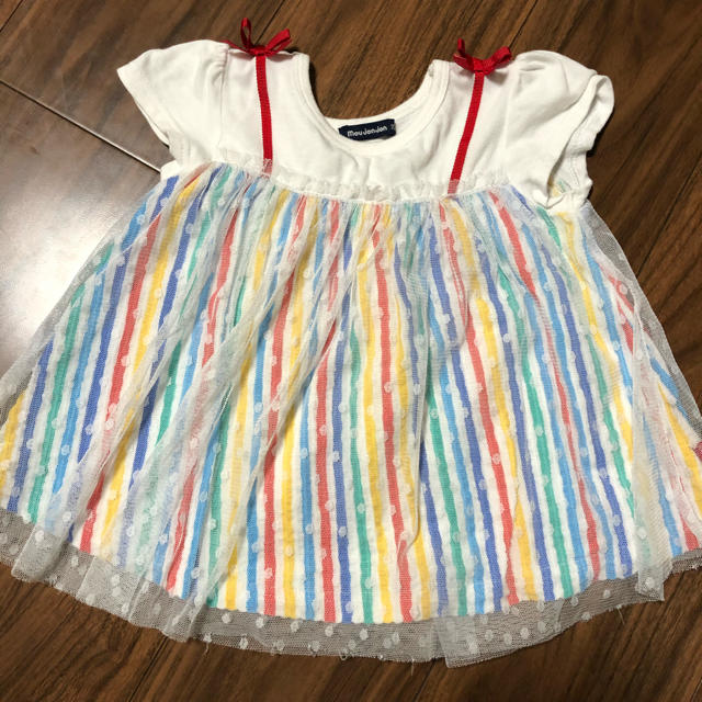 mou jon jon(ムージョンジョン)のmoujonjon♡100ティシャツ キッズ/ベビー/マタニティのキッズ服女の子用(90cm~)(Tシャツ/カットソー)の商品写真