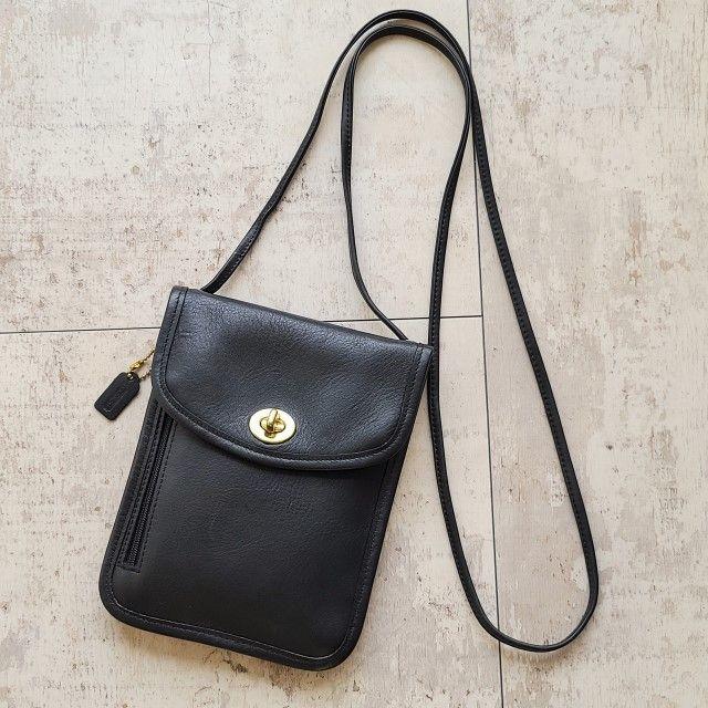 COACH - 美品 オールドコーチ ☆USA製 レザー ターンロック 薄マチ