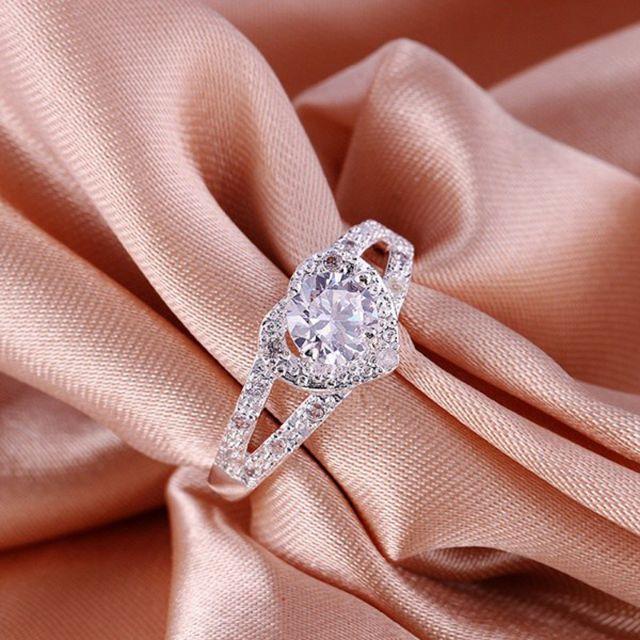 豪華 指輪 リング ハート 婚約 レディース 結婚 プレゼント 316 レディースのアクセサリー(リング(指輪))の商品写真