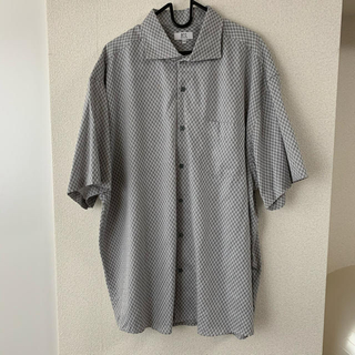 BTC☆大きいサイズ☆半袖チェックシャツ☆新品☆グレー(シャツ)