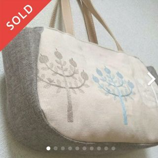 ミナペルホネン(mina perhonen)のsold　out！ミナペルホネン☆両面ringoのハンドメイド プランプバッグ♪(バッグ)