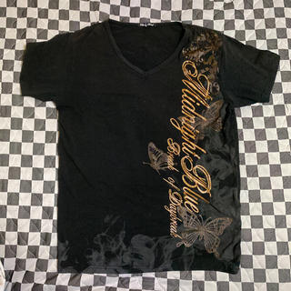 clashahead  Tシャツ 黒　ブラック　金箔プリント　Lサイズ(Tシャツ/カットソー(半袖/袖なし))