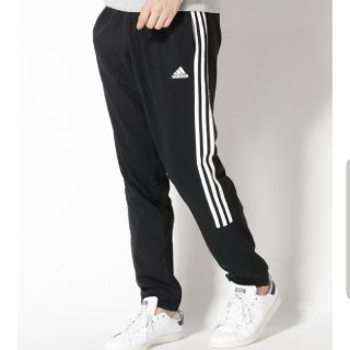 アディダス(adidas)のadidas STRIPES ウーブントラックスーツ パンツ 黒 サイズ O(ワークパンツ/カーゴパンツ)