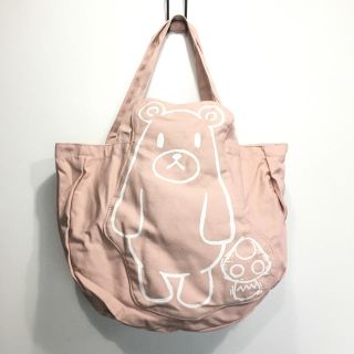 メルロー(merlot)のメルロー　ピンク　クマ　きのこ　トート　バック　新品(トートバッグ)