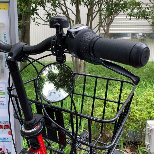 自転車用バックミラー 8cm 丸型 可動式 スポーツ/アウトドアの自転車(パーツ)の商品写真