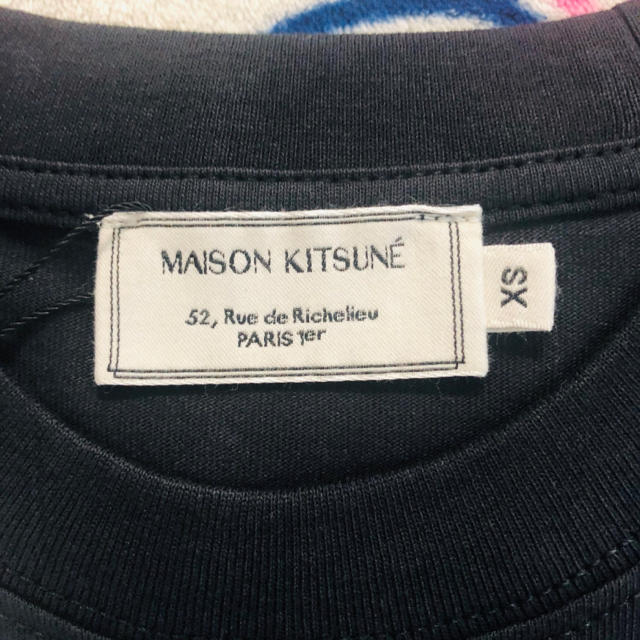 MAISON KITSUNE'(メゾンキツネ)の<最安価格>メゾンキツネ フォックスヘッドパッチ Tシャツ XS  レディースのトップス(Tシャツ(半袖/袖なし))の商品写真