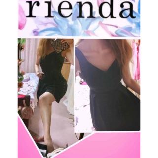 リエンダ(rienda)のセクシー♥ rienda スエルタ 高級ライン 黒 バルドー ワンピ レディー(ミニワンピース)