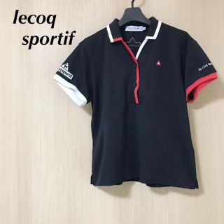 ルコックスポルティフ(le coq sportif)のlecoq ルコック スポルティフ レディース  L ポロシャツ 半袖 Tシャツ(ウエア)