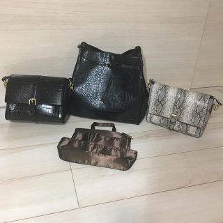 シマムラ(しまむら)の【未使用】 プチプラのあや バッグ4点セット クロコ パイソン(ショルダーバッグ)