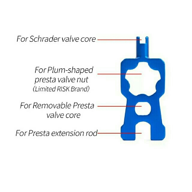 新品 多機能 バルブコアレンチ バルブコア回し スポーツ/アウトドアの自転車(工具/メンテナンス)の商品写真