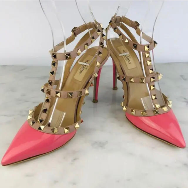 美品⭐︎VALENTINO☆ロックスタッズ アンクルストラップ パンプス(37