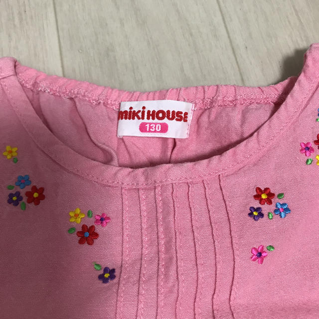mikihouse(ミキハウス)のミキハウス　130 ノースリーブ130 ミキハウス130 ピンク130 キッズ/ベビー/マタニティのキッズ服女の子用(90cm~)(Tシャツ/カットソー)の商品写真