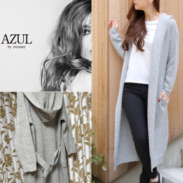 AZUL by moussy(アズールバイマウジー)のAZUL by moussy  カーデ レディースのジャケット/アウター(ガウンコート)の商品写真