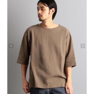 ユナイテッドアローズグリーンレーベルリラクシング(UNITED ARROWS green label relaxing)のGREEN LABEL RELAXING ボートネック5分袖カットソー L (Tシャツ/カットソー(半袖/袖なし))