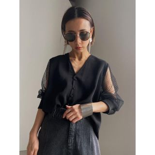 アメリヴィンテージ(Ameri VINTAGE)の【Ameri VINTAGE】2WAY DOT SLEEVE BLOUSE(シャツ/ブラウス(長袖/七分))