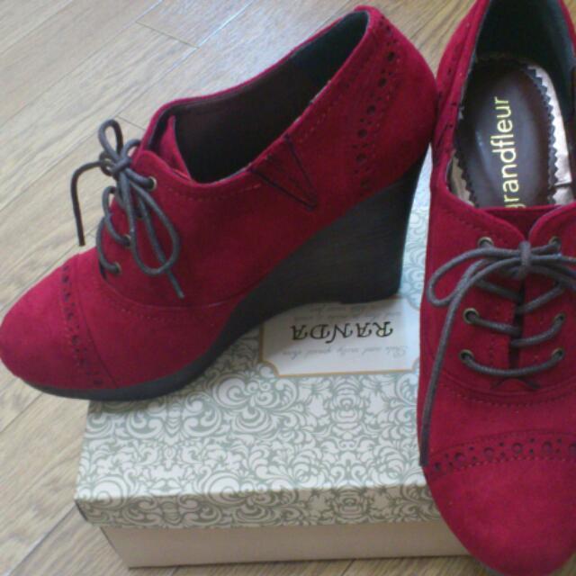 オックスフォード ブーティ  レディースの靴/シューズ(ブーツ)の商品写真