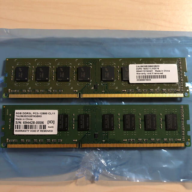 I-O DATA DDR3 8GB×2 DY1600-8G/EC 2