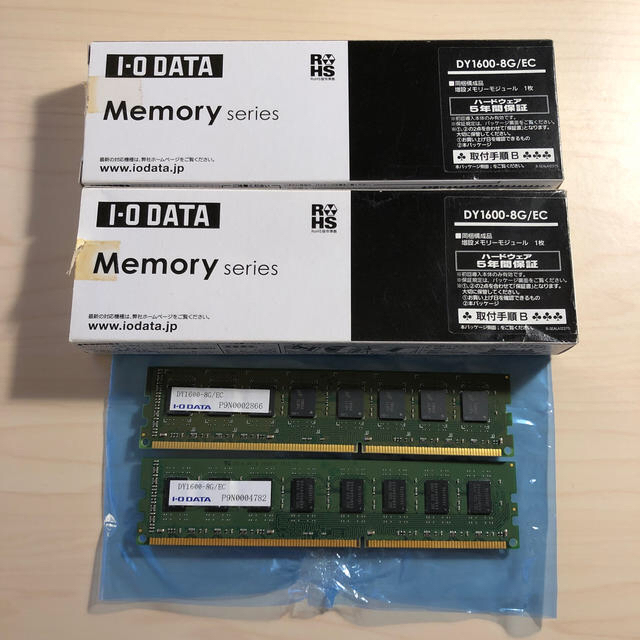 I-O DATA DDR3 8GB×2 DY1600-8G/EC