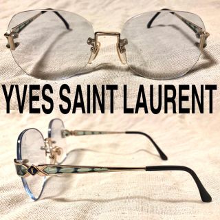 サンローラン(Saint Laurent)のYVES SAINT LAURENT サングラス　伊達メガネ　フチなし　リムレス(サングラス/メガネ)