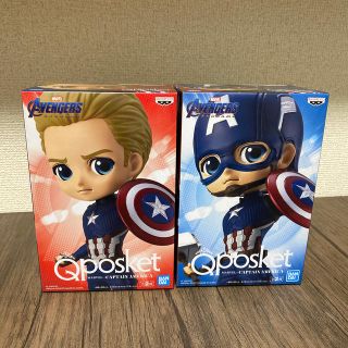 バンプレスト(BANPRESTO)のQ posket MARVEL-CAPTAIN AMERICA- フィギュア2種(アメコミ)