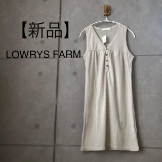 ローリーズファーム(LOWRYS FARM)の【新品】LOWRYS FARM ノースリーブ  ワンピース(ひざ丈ワンピース)