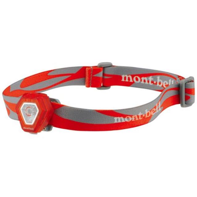 mont bell(モンベル)の新品　送料無料　モンベル　マイクロヘッドランプ　オレンジ スポーツ/アウトドアのアウトドア(登山用品)の商品写真