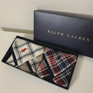 ラルフローレン(Ralph Lauren)の新品シールタグ付き★ラルフローレン ガーゼタオルハンカチ 2枚セット(ハンカチ/ポケットチーフ)