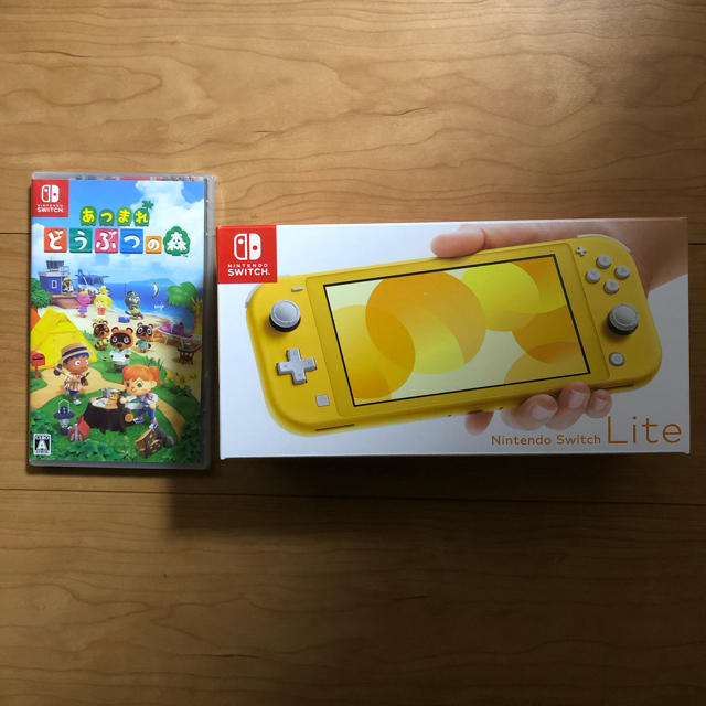 新品 ニンテンドースイッチライト イエロー あつもりソフトセット-