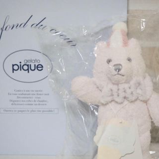 ジェラートピケ(gelato pique)の☆gelato pique  くま　ガラガラ ☆新品　ピンク(がらがら/ラトル)