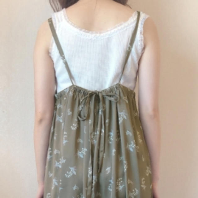 NICE CLAUP(ナイスクラップ)の未使用★ナイスクラップ キャミワンピース ロングワンピース petite レディースのワンピース(ロングワンピース/マキシワンピース)の商品写真