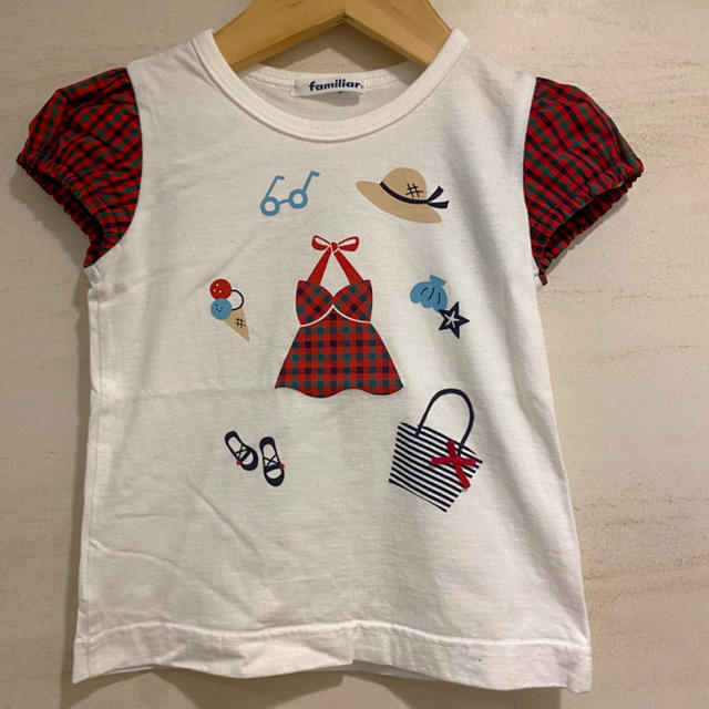 familiar(ファミリア)のファミリア　Tシャツ　トップス　100cm 2019 2020 キッズ/ベビー/マタニティのキッズ服女の子用(90cm~)(Tシャツ/カットソー)の商品写真