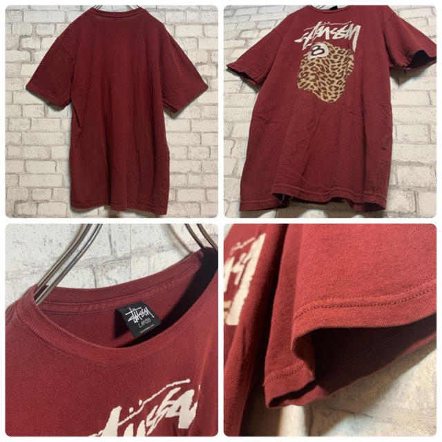 STUSSY(ステューシー)の【ゆきりーぬ様専用】STUSSY ステューシー/Tシャツ ヒョウ柄 デカロゴ  メンズのトップス(Tシャツ/カットソー(半袖/袖なし))の商品写真