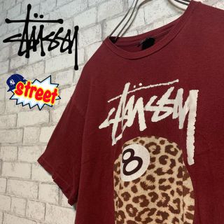 ステューシー(STUSSY)の【ゆきりーぬ様専用】STUSSY ステューシー/Tシャツ ヒョウ柄 デカロゴ (Tシャツ/カットソー(半袖/袖なし))